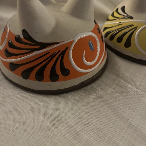 Handmade HandPainted Earthenware molcajete Sandy Texturre Pottery bowls - Picture 7 of 11